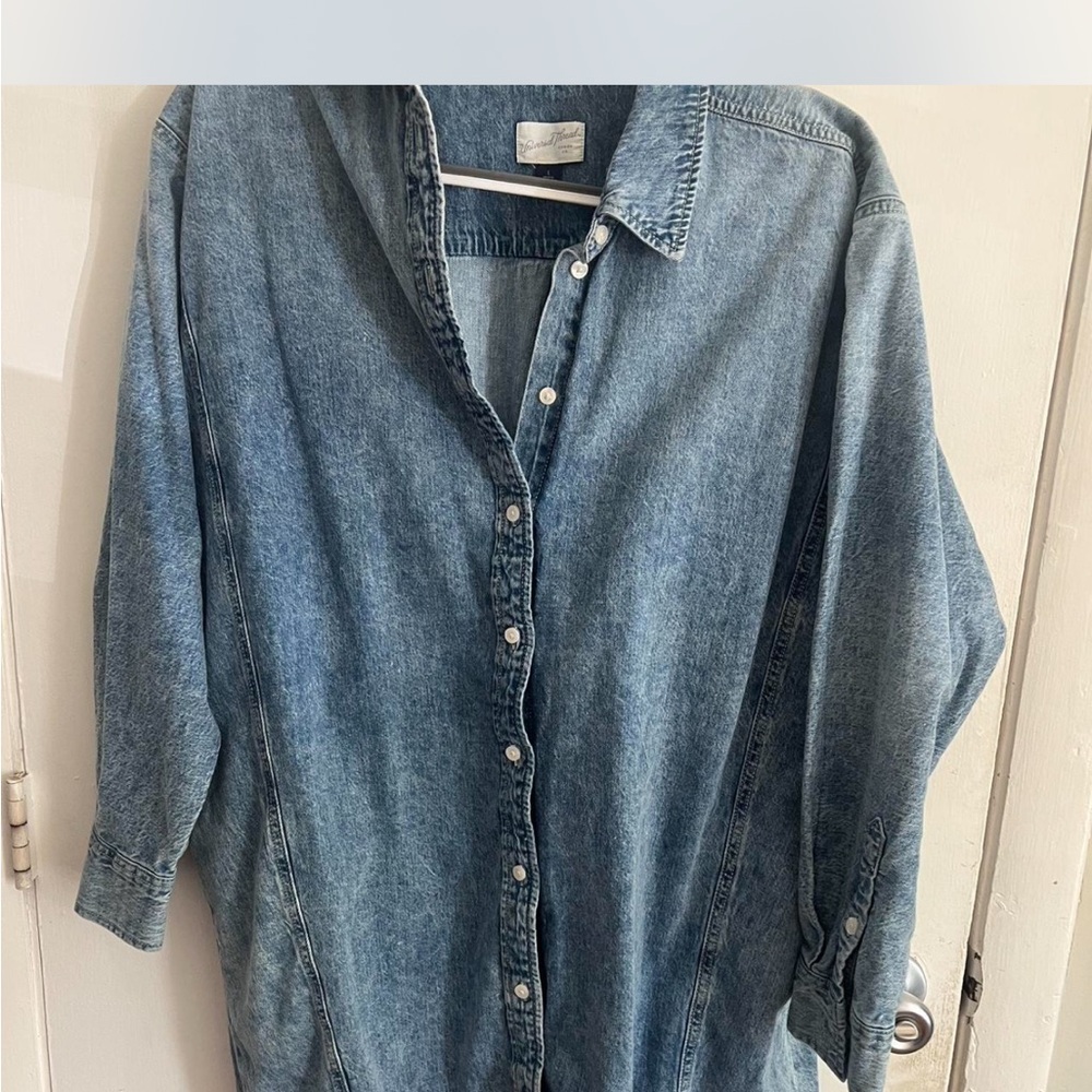 Denim Button-Up Shirt